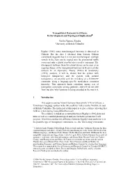 Transguttural Harmony in Gitksan: Its Development and Typological Implications∗