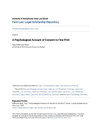 A Psychological Account of Consent to Fine Print