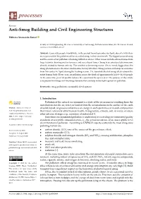 Anti-Smog Building and Civil Engineering Structures