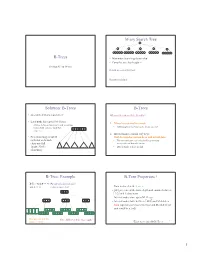 B-Trees M-Ary Search Tree Solution