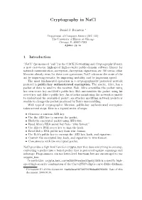 Cryptography in Nacl