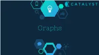 Graphs 1 What Is a Graph? in a Layman’S Terms: a Graph Is a Set of Vertices Or Nodes “ Which Are Connected by Edges