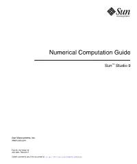 Numerical Computation Guide