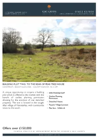 Offers Over £150,000 Viewing Strictly by Appointment with the Vendor’S Sole Agents