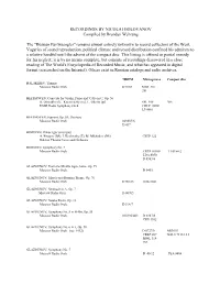 RECORDINGS by NICOLAI GOLOVANOV Compiled by Brendan Wehrung