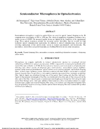 Semiconductor Microspheres in Optoelectronics
