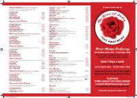 Takeaway Menu