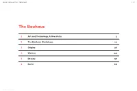 The Bauhaus﻿ 1 / 70