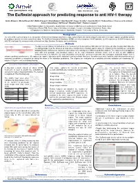 The Euresist Approach for Predicting Response to Anti HIV-1 Therapy!
