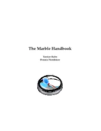 The Marble Handbook