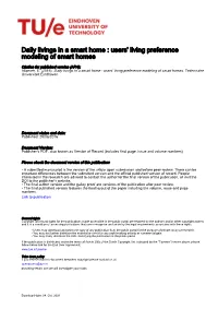 Users' Living Preference Modeling of Smart Homes
