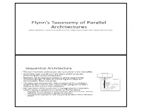 2.1 Flynn's Taxonomy of Parallel Architectures-Twoslidesxpage