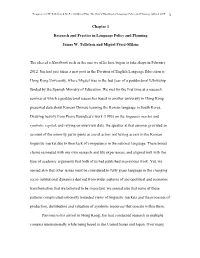 Chapter 1 Research and Practice in Language Policy and Planning