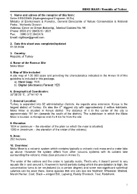 MEKE MAAR / Republic of Turkey 1. Name and Adress of the Compiler Of