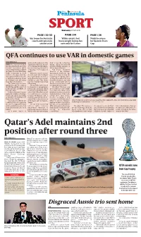Qatar's Adel Maintains 2Nd Position After Round Three