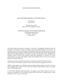 Real Keynesian Models and Sticky Prices