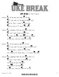 C E7 Verse: All of Me Why Not Take All of Me, A7 Dm Can't You See I'm No