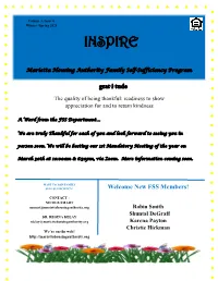 FSS Newsletter Winter Spring 2021 Edition