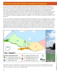 Moving Forward with Lake Erie's Impairment Designation