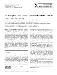 The Atmosphere-Ocean General Circulation Model EMAC-MPIOM