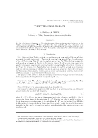The Fitting Ideal Problem