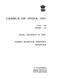 Town Survey Report Mapusa, Part XB, Series-29