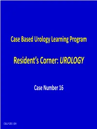 Case Based Urology Learning Program