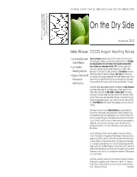 CCCSS September 2010 Newsletter.Indd