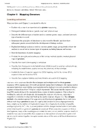 Chapter 5 Mapping Genomes