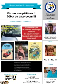 CONFINEMENT Confinement – Semaine 2… MODE