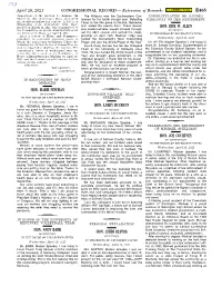 CONGRESSIONAL RECORD— Extensions of Remarks E465 HON