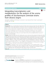 Integrating Transcriptomics and Metabolomics for the Analysis of The