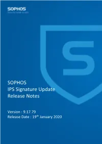 IPS Signature Release Note V9.17.79