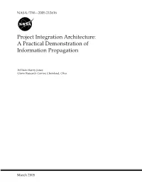Project Integration Architecture: a Practical Demonstration of Information Propagation