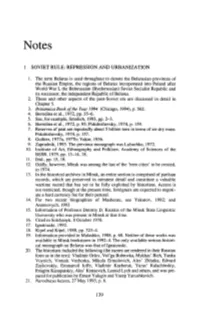 Soviet Rule: Repression and Urbanization