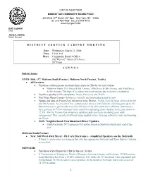 1 • NEW: Neighborhood Coordination Officer Updates • New