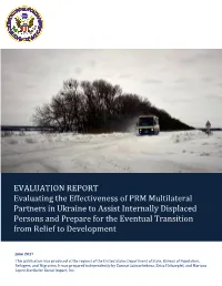 EVALUATION REPORT Evaluating the Effectiveness of PRM