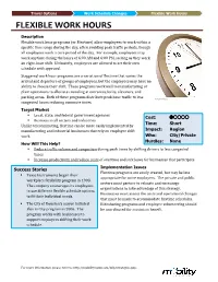 Flexible Work Hours