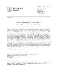 How Does Chunking Help Working Memory?