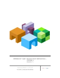Hyperion SQR Production Reporting – System 9 Developer's Guide