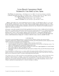 Levee Breach Consequence Model Validated by Case Study in Joso, Japan