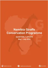 Namibia Giraffe Conservation Programme