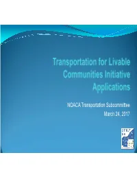 NOACA Transportation Subcommittee March 24, 2017 Action Requested No Formal Action Is Requested