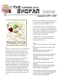 Passover in 75 Words Or Less