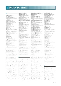 S INDEX to SITES