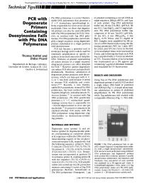 Technical Tipslill|Ll PCR with Degenerate Primers 9 Containing
