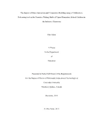 The Impact of Direct Instruction and Cooperative Retelling Using a Collaborative