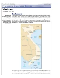Vietnam Energy Data, Statistics and Analysis