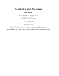 Zonohedra and Zonotopes