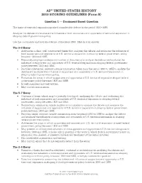 AP® UNITED STATES HISTORY 2010 SCORING GUIDELINES (Form B)